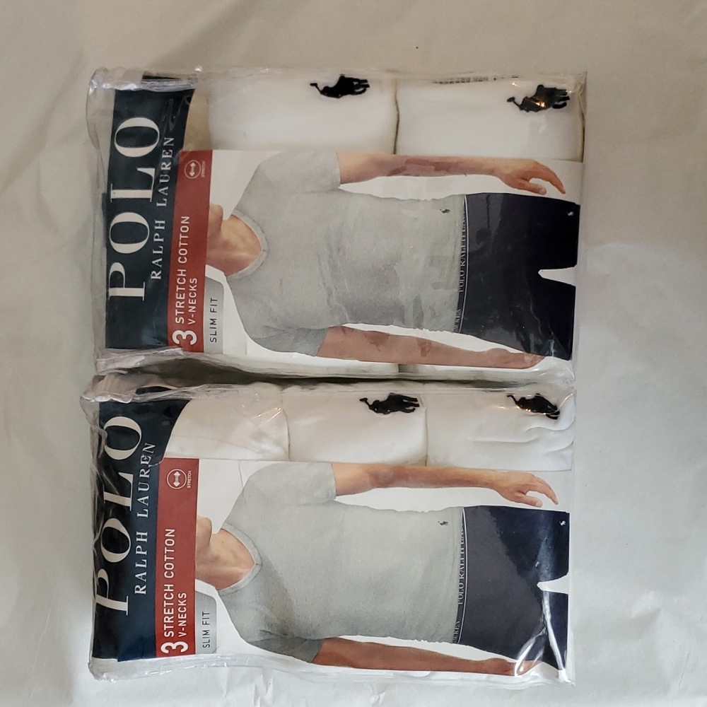Mens Polo Ralph Lauren v-neck undershirts